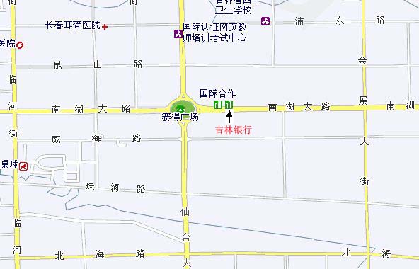 吉林銀行白山考試地圖