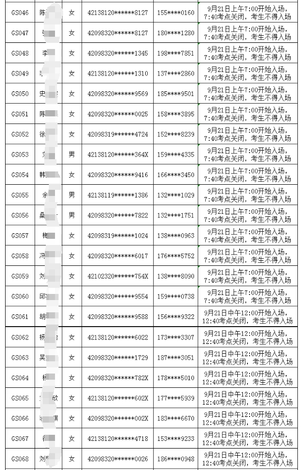廣水農商銀行2024年新員工社會招錄面試時間安排表3